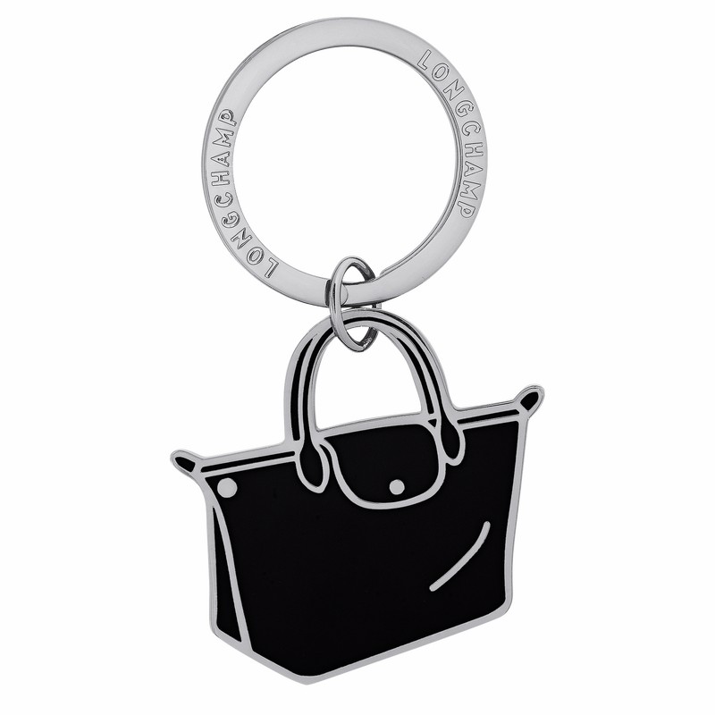 Longchamp Le Pliage Sleutelhangers Dames Zwart Uitverkoop | 36070MET001