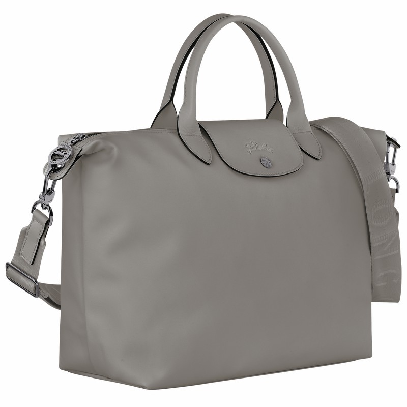 Longchamp Le Pliage Xtra L Handtas Dames Grijs Uitverkoop | 10201987P55