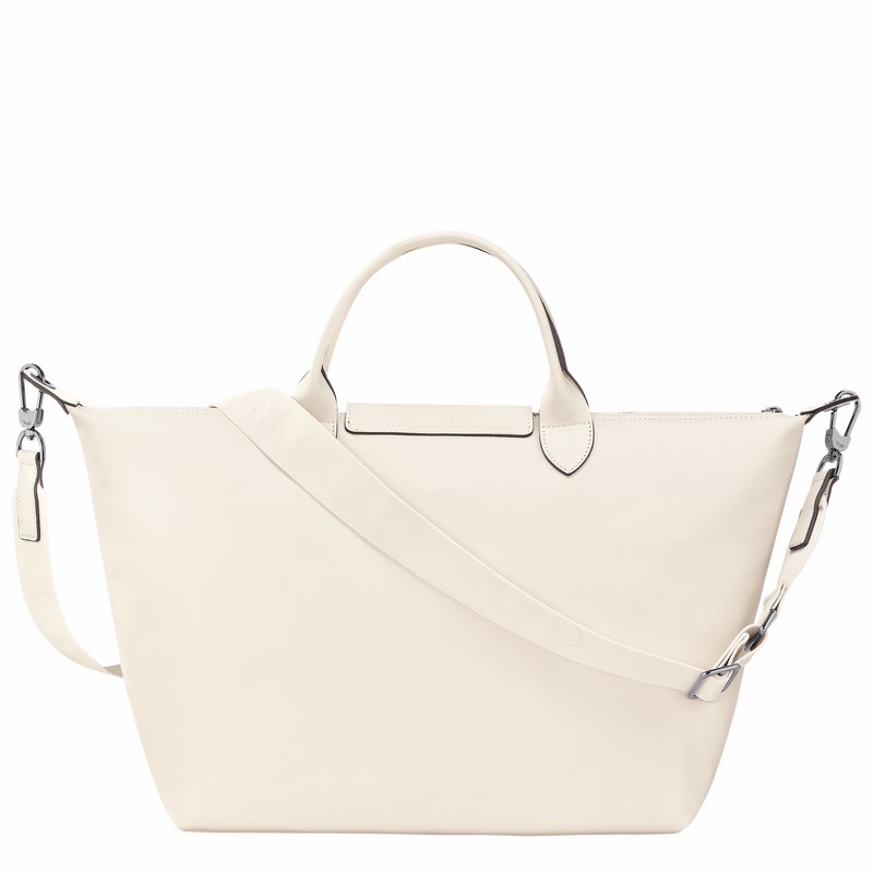 Longchamp Le Pliage Xtra L Handtas Dames Wit Uitverkoop | 10201987037