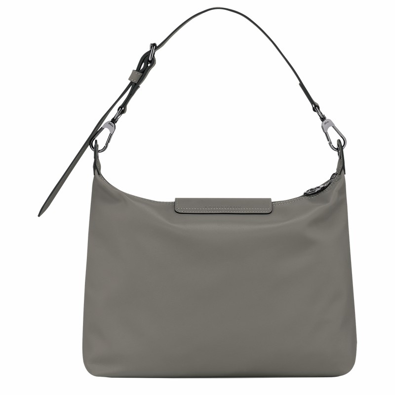 Longchamp Le Pliage Xtra M Hobo Tas Dames Grijs Uitverkoop | 10189987P55