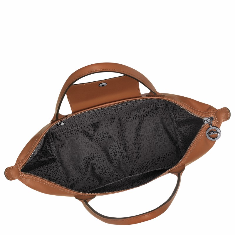 Longchamp Le Pliage Xtra M Tote Tassen Dames Bruin Uitverkoop | L2605987504