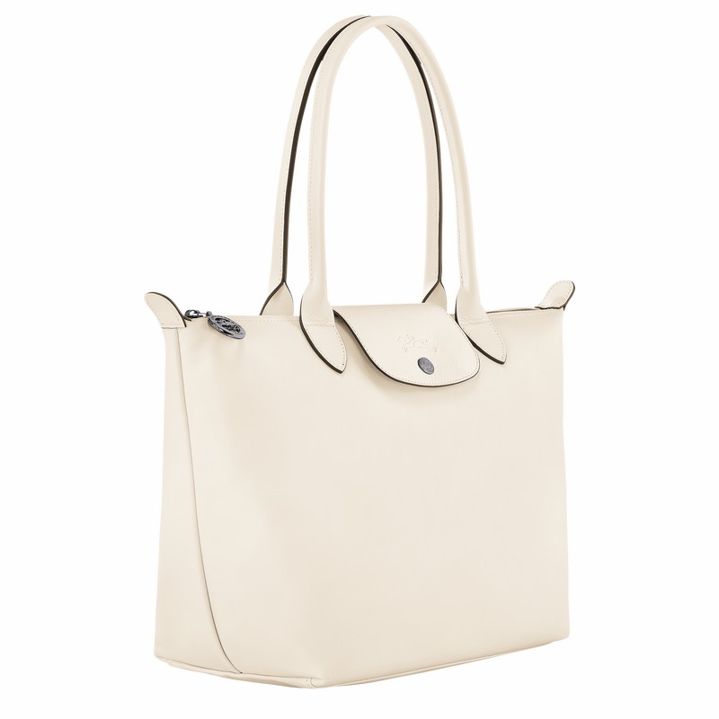 Longchamp Le Pliage Xtra M Tote Tassen Dames Wit Uitverkoop | L2605987037