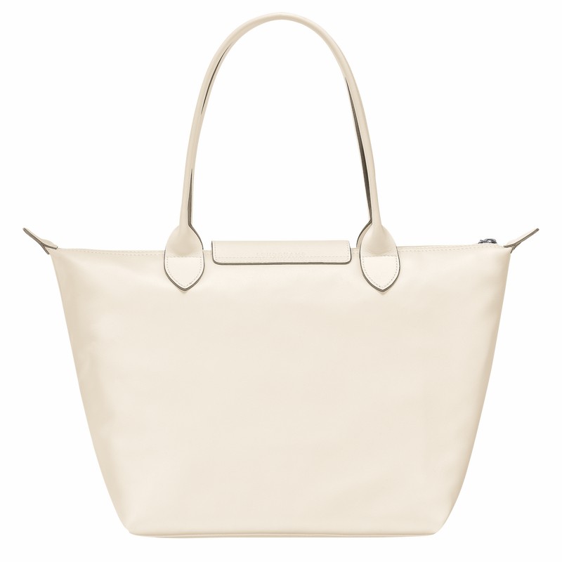 Longchamp Le Pliage Xtra M Tote Tassen Dames Wit Uitverkoop | L2605987037