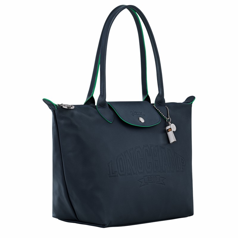 Longchamp Le Pliage Xtra M Tote Tassen Dames Donkerblauw Uitverkoop | L2605HEY556