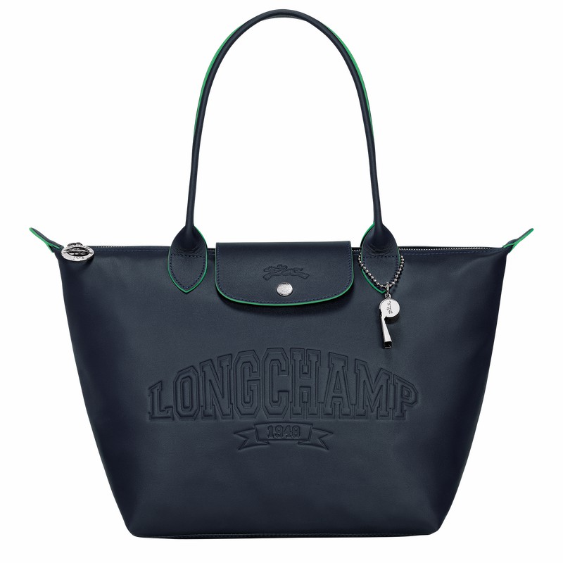 Longchamp Le Pliage Xtra M Tote Tassen Dames Donkerblauw Uitverkoop | L2605HEY556