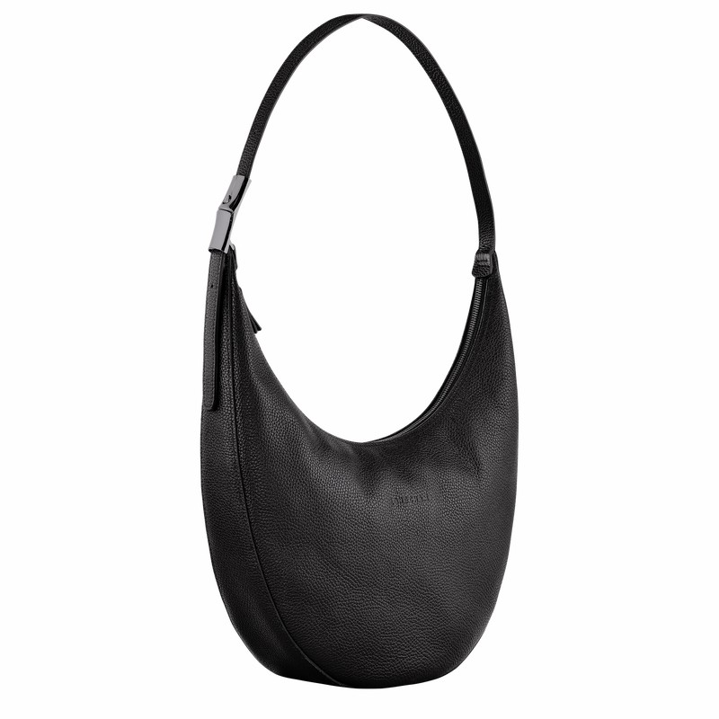 Longchamp Le Roseau Essential L Crossbodytassen Dames Zwart Uitverkoop | 10234968001