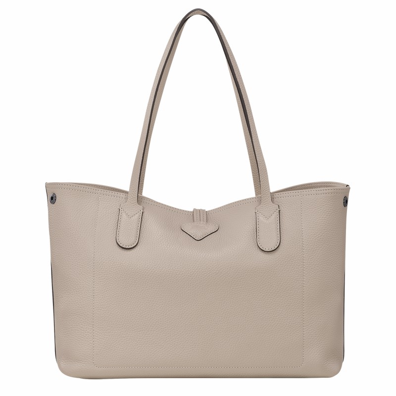 Longchamp Le Roseau Essential L Tote Tassen Dames Grijs Uitverkoop | L2686968266