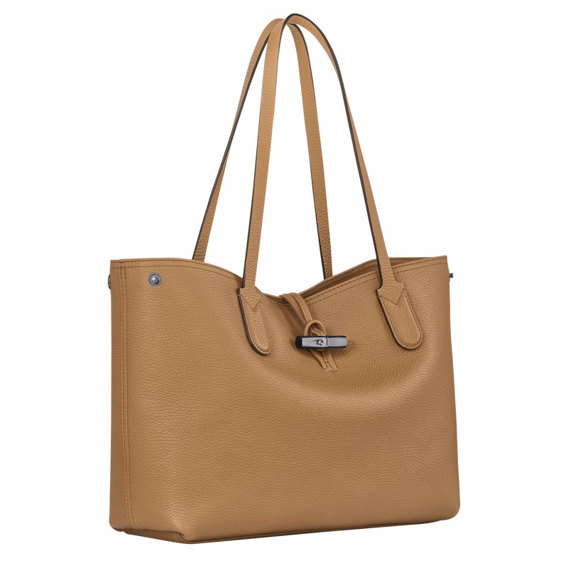 Longchamp Le Roseau Essential L Tote Tassen Dames Khaki Uitverkoop | L2686968026