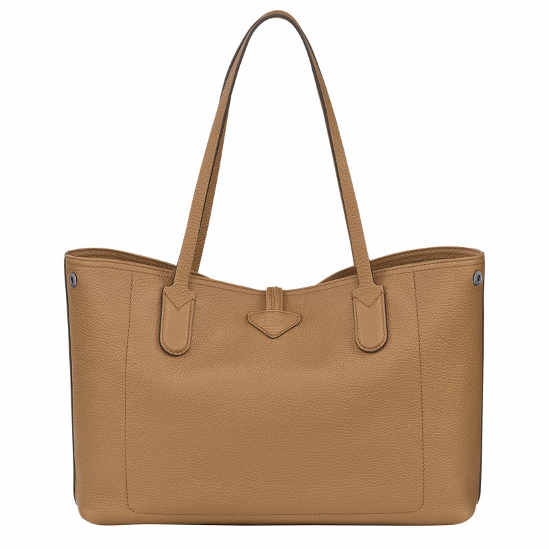 Longchamp Le Roseau Essential L Tote Tassen Dames Khaki Uitverkoop | L2686968026