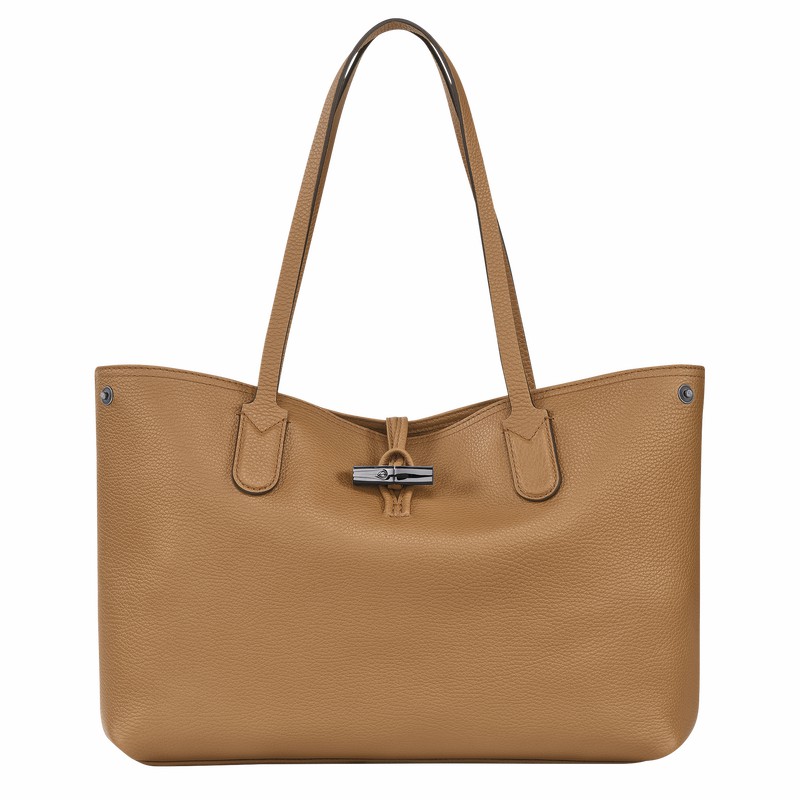 Longchamp Le Roseau Essential L Tote Tassen Dames Khaki Uitverkoop | L2686968026