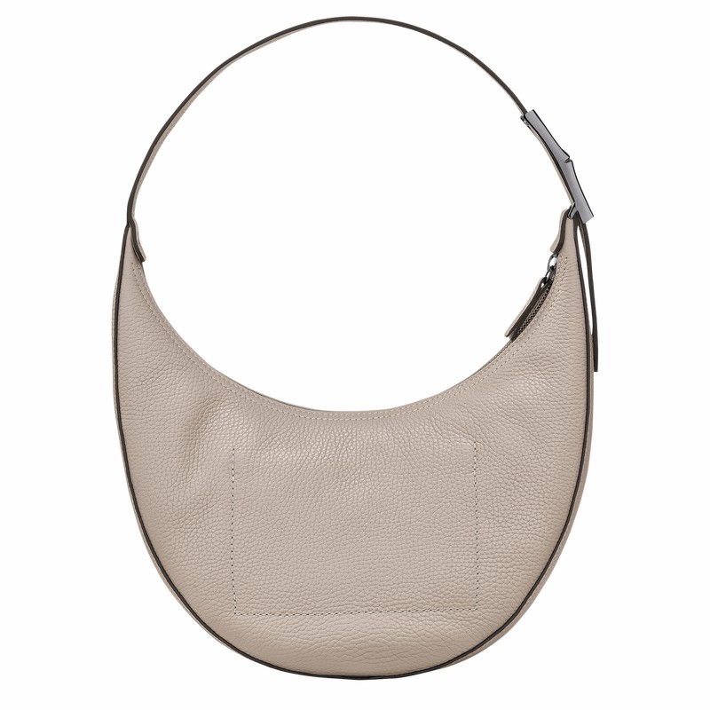 Longchamp Le Roseau Essential M Hobo Tas Dames Grijs Uitverkoop | 10218968266