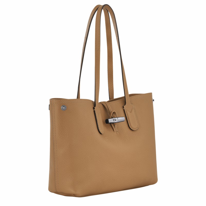 Longchamp Le Roseau Essential M Tote Tassen Dames Khaki Uitverkoop | 10183968026