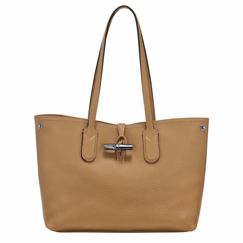 Longchamp Le Roseau Essential M Tote Tassen Dames Khaki Uitverkoop | 10183968026