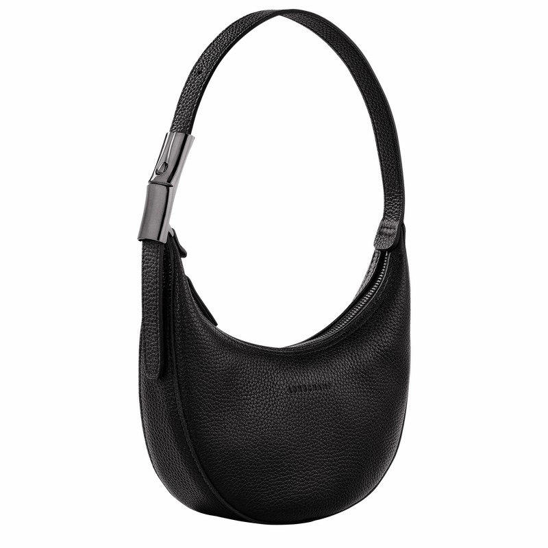 Longchamp Le Roseau Essential S Hobo Tas Dames Zwart Uitverkoop | 10217968001