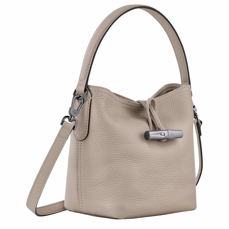 Longchamp Le Roseau Essential XS Buckettas Dames Grijs Uitverkoop | 10159968266