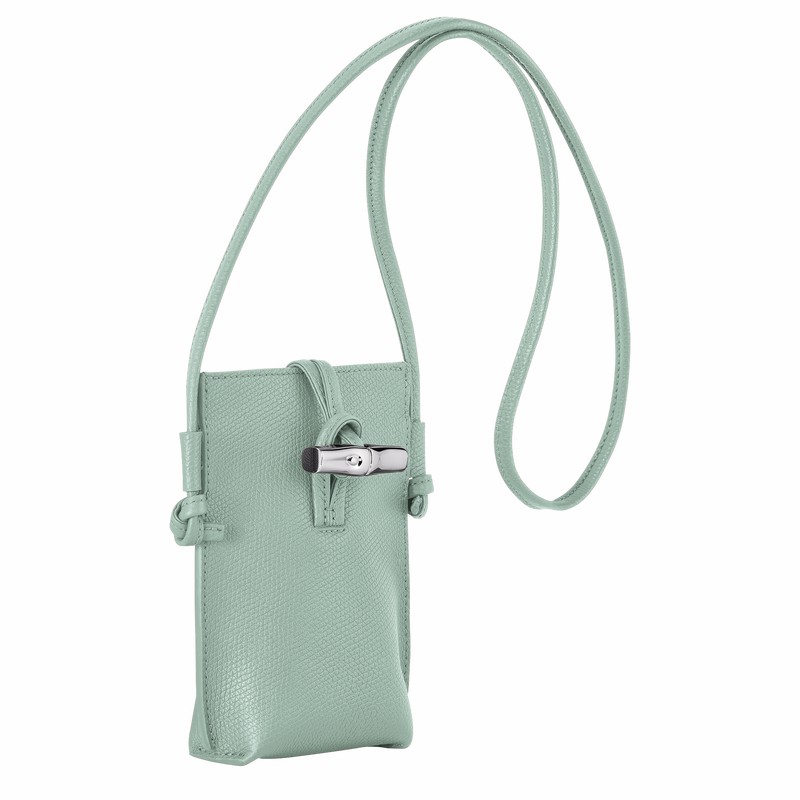 Longchamp Le Roseau Hoesje Dames Celadon Uitverkoop | 34180HFP282