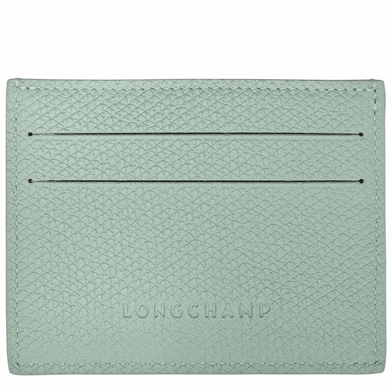 Longchamp Le Roseau Pasjeshouder Dames Celadon Uitverkoop | L3218HFP282