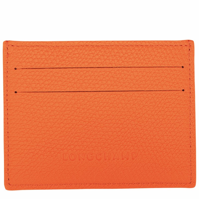 Longchamp Le Roseau Pasjeshouder Dames Oranje Uitverkoop | L3218HFP017