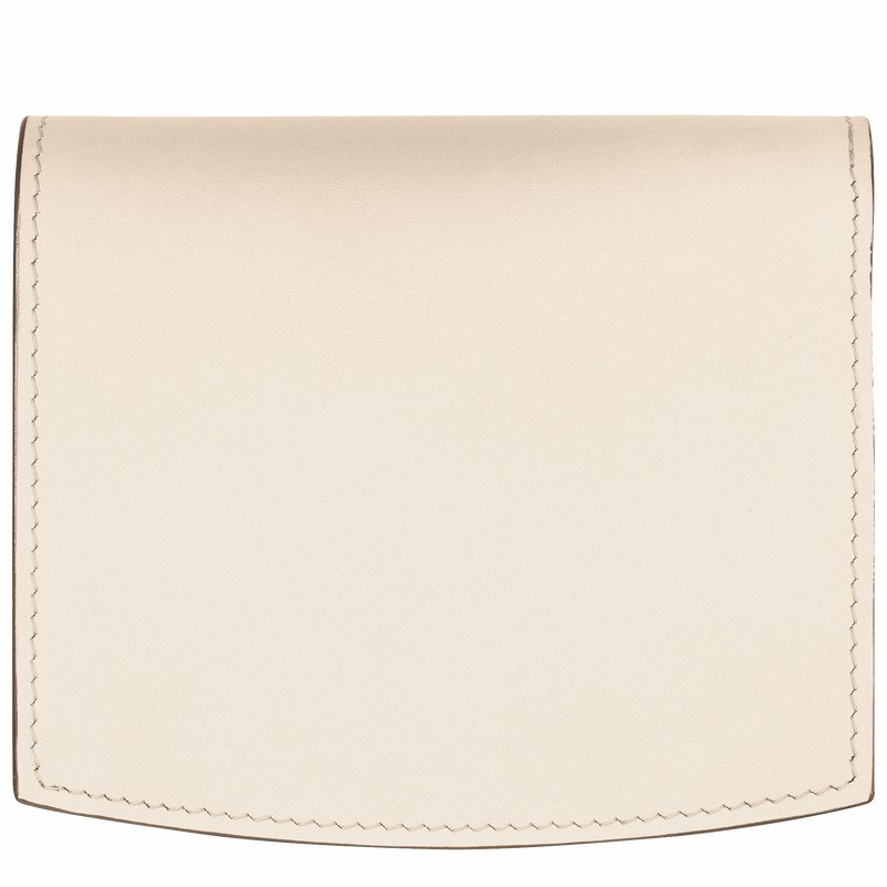 Longchamp Le Roseau Portefeuille Dames Wit Uitverkoop | 30011HCL037