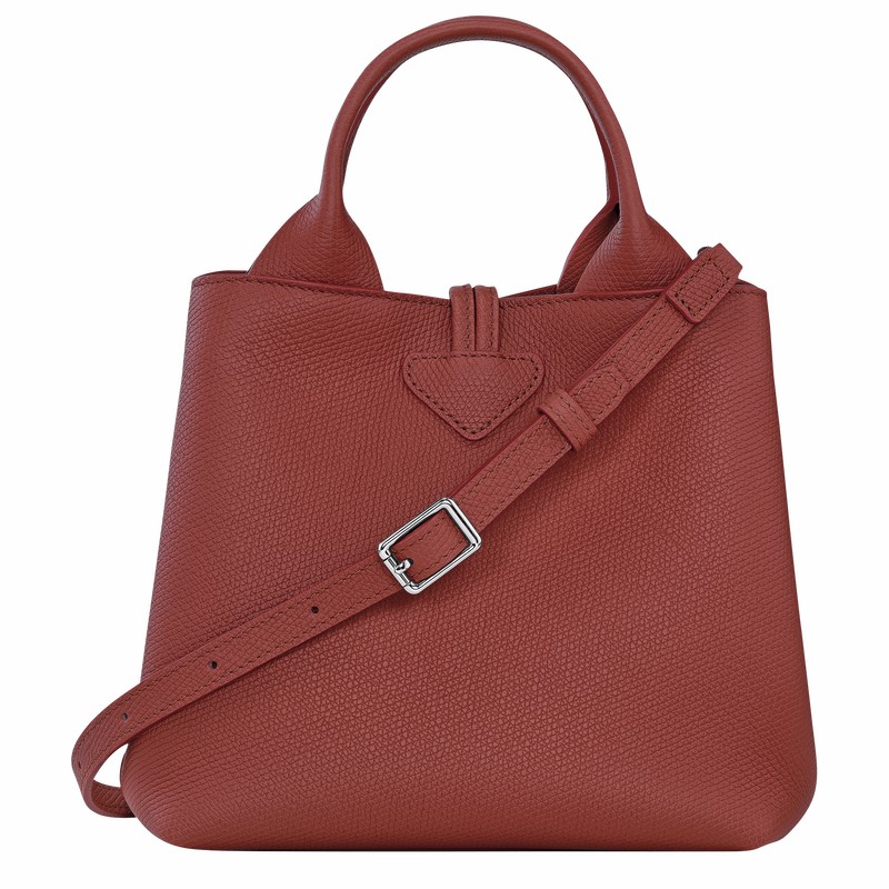 Longchamp Le Roseau S Handtas Dames Bruin Uitverkoop | 10273HFP404