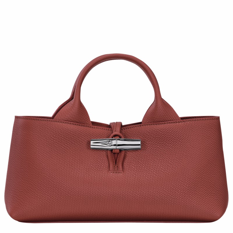 Longchamp Le Roseau S Handtas Dames Bruin Uitverkoop | 10280HFP404