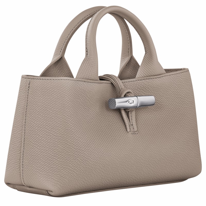 Longchamp Le Roseau S Handtas Dames Grijs Uitverkoop | 10280HFP266