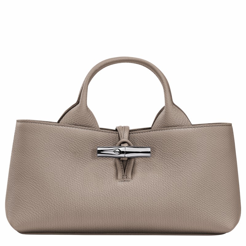 Longchamp Le Roseau S Handtas Dames Grijs Uitverkoop | 10280HFP266