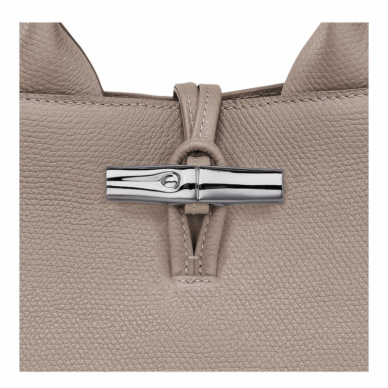 Longchamp Le Roseau S Handtas Dames Grijs Uitverkoop | 10273HFP266