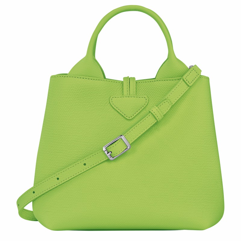 Longchamp Le Roseau S Handtas Dames Groen Uitverkoop | 10273HFP355