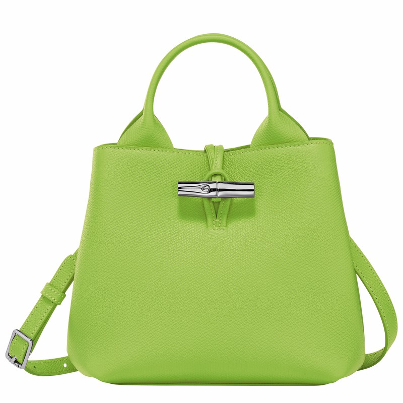 Longchamp Le Roseau S Handtas Dames Groen Uitverkoop | 10273HFP355