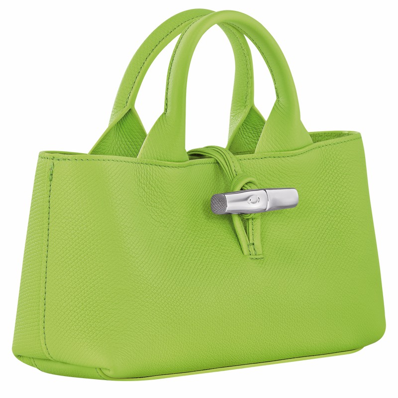 Longchamp Le Roseau S Handtas Dames Groen Uitverkoop | 10280HFP355