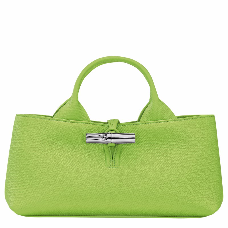 Longchamp Le Roseau S Handtas Dames Groen Uitverkoop | 10280HFP355