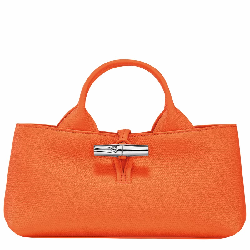 Longchamp Le Roseau S Handtas Dames Oranje Uitverkoop | 10280HFP017