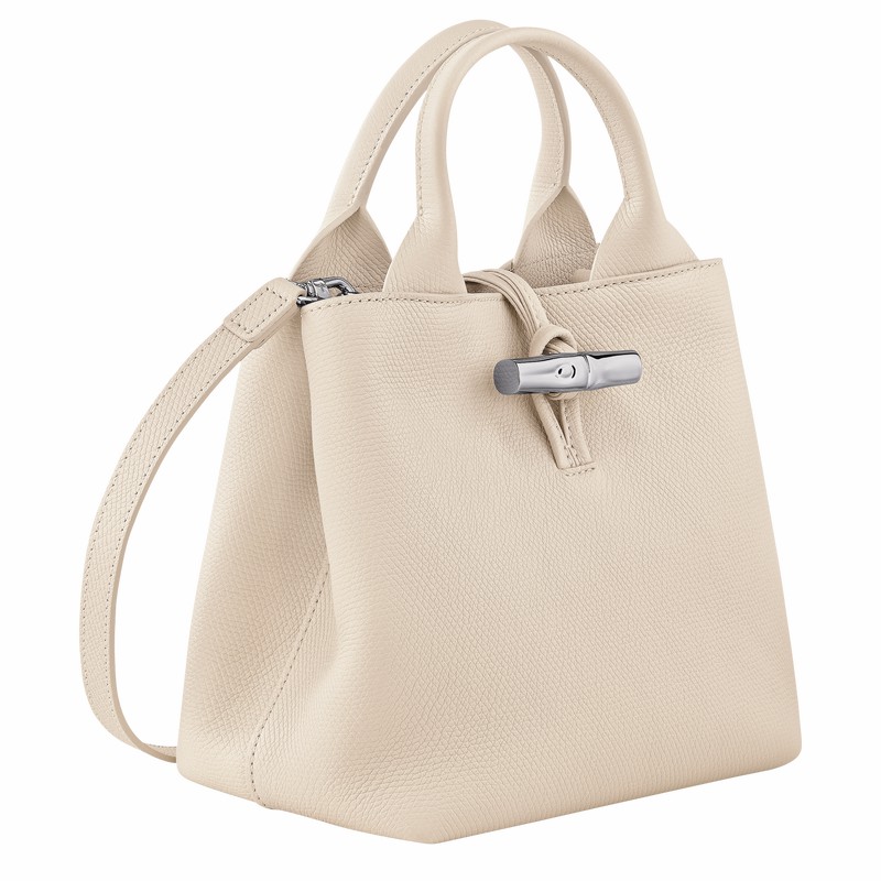 Longchamp Le Roseau S Handtas Dames Wit Uitverkoop | 10273HFP555