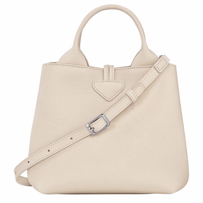 Longchamp Le Roseau S Handtas Dames Wit Uitverkoop | 10273HFP555