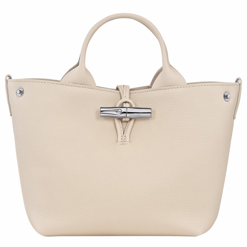 Longchamp Le Roseau S Handtas Dames Wit Uitverkoop | 10273HFP555