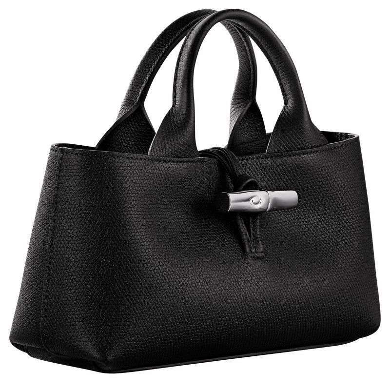 Longchamp Le Roseau S Handtas Dames Zwart Uitverkoop | 10280HFP001