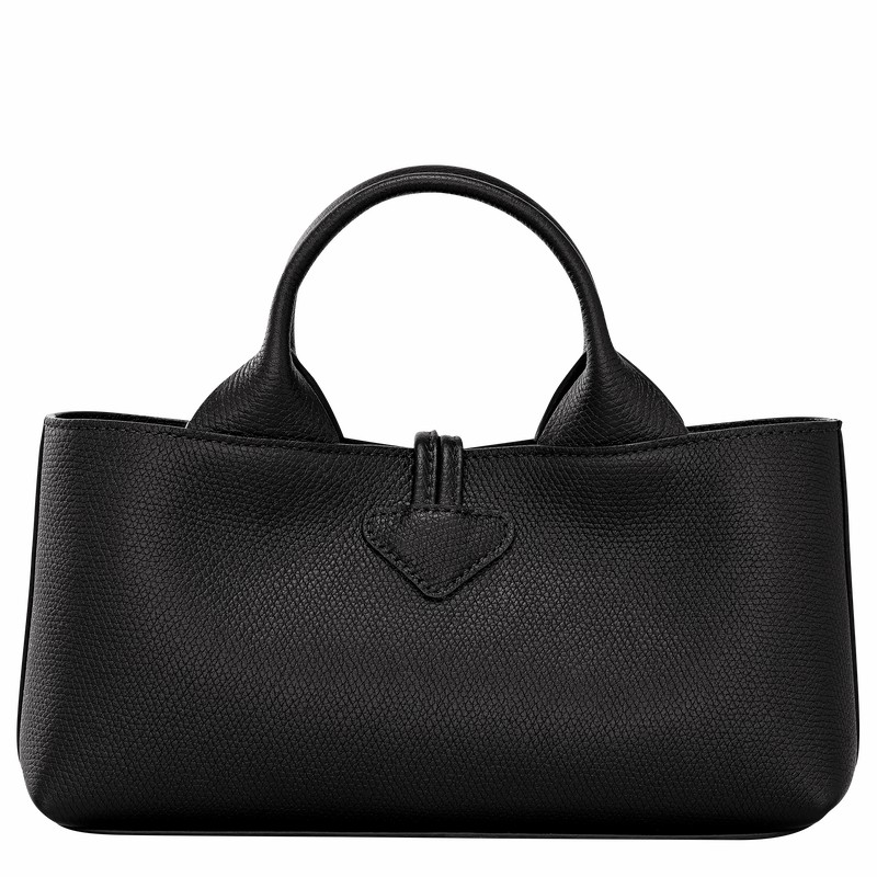 Longchamp Le Roseau S Handtas Dames Zwart Uitverkoop | 10280HFP001