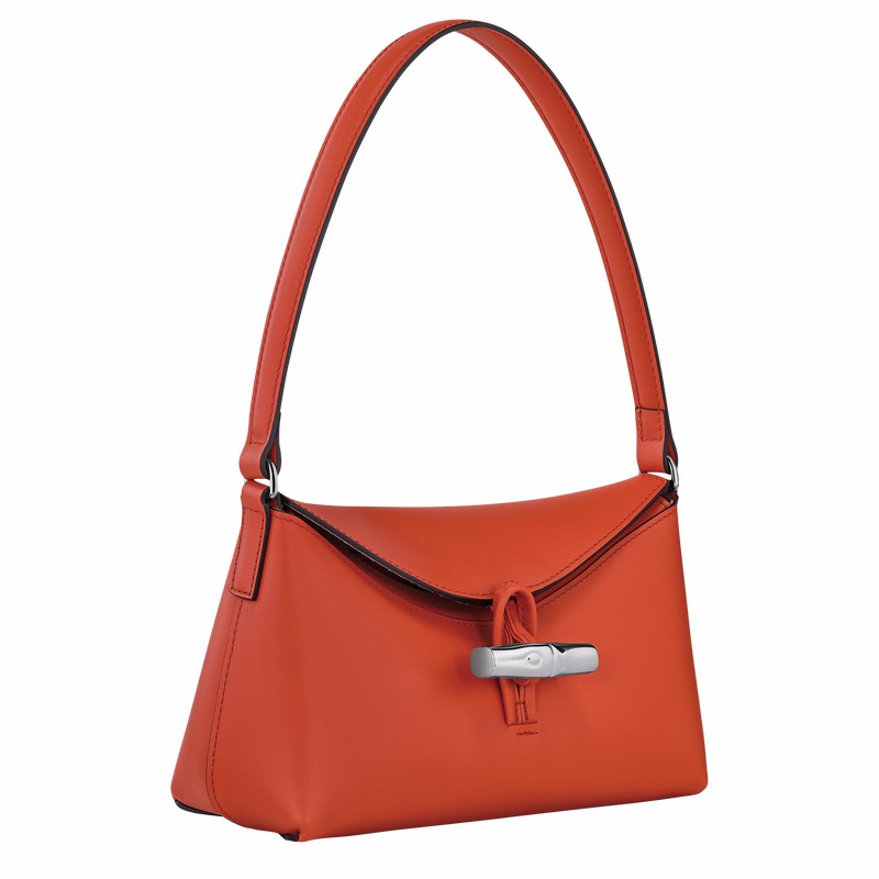 Longchamp Le Roseau S Hobo Tas Dames Oranje Uitverkoop | 10230HCL685