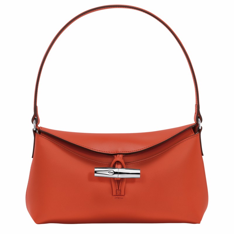 Longchamp Le Roseau S Hobo Tas Dames Oranje Uitverkoop | 10230HCL685