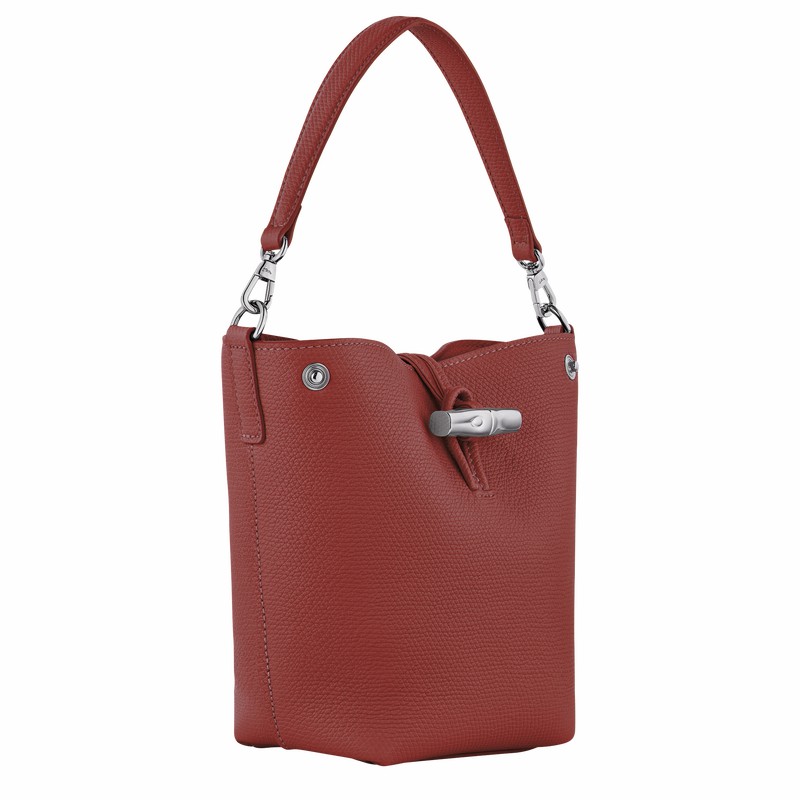 Longchamp Le Roseau XS Buckettas Dames Bruin Uitverkoop | 10279HFP404