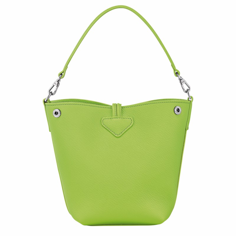 Longchamp Le Roseau XS Buckettas Dames Groen Uitverkoop | 10279HFP355