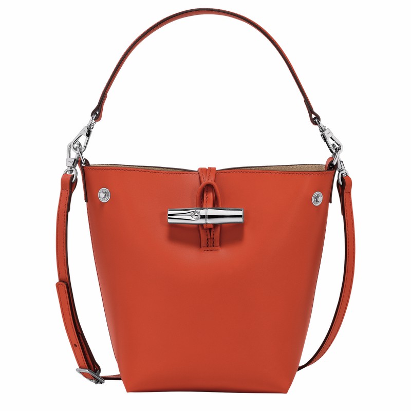 Longchamp Le Roseau XS Buckettas Dames Oranje Uitverkoop | 10229HCL685