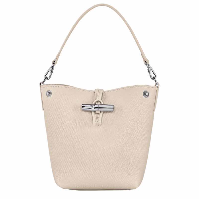 Longchamp Le Roseau XS Buckettas Dames Wit Uitverkoop | 10279HFP555