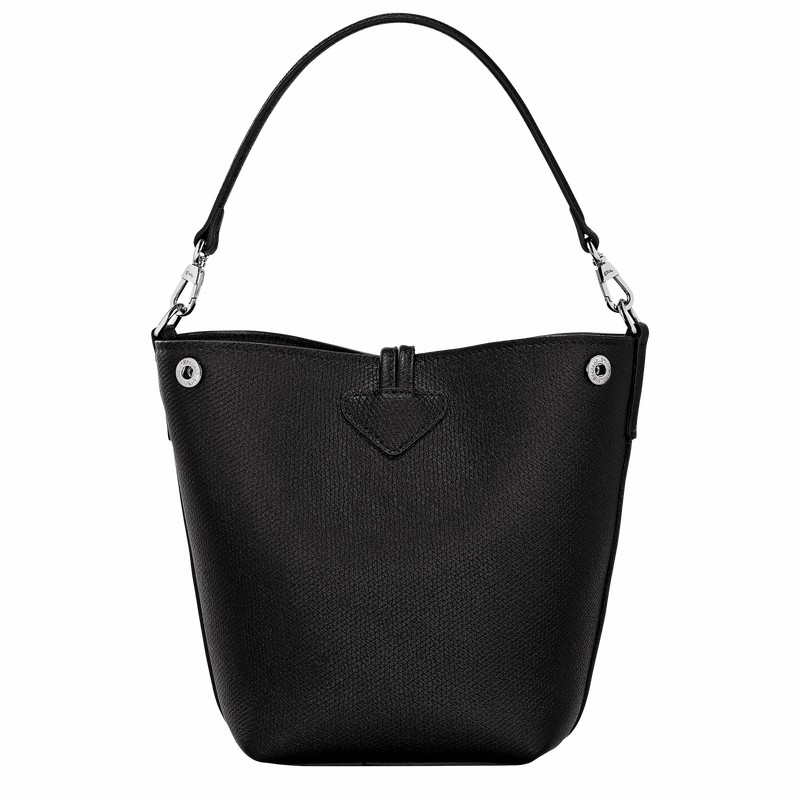 Longchamp Le Roseau XS Buckettas Dames Zwart Uitverkoop | 10279HFP001