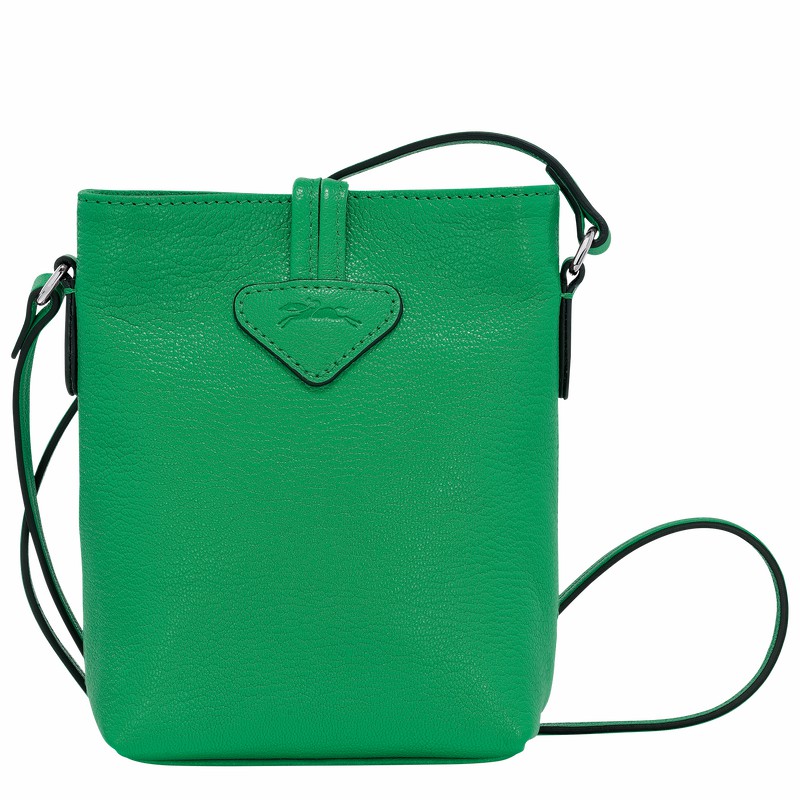 Longchamp Le Roseau XS Crossbodytassen Dames Groen Uitverkoop | 10207HEC129