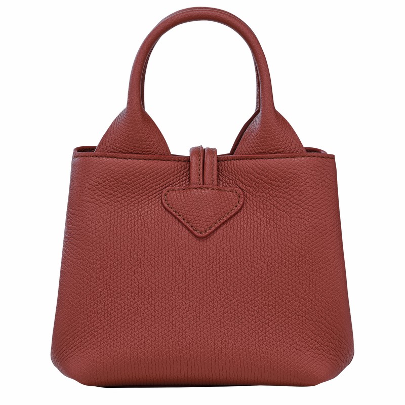 Longchamp Le Roseau XS Handtas Dames Bruin Uitverkoop | 10278HFP404