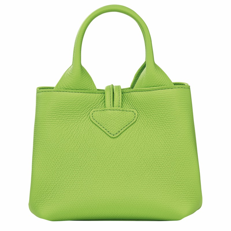 Longchamp Le Roseau XS Handtas Dames Groen Uitverkoop | 10278HFP355