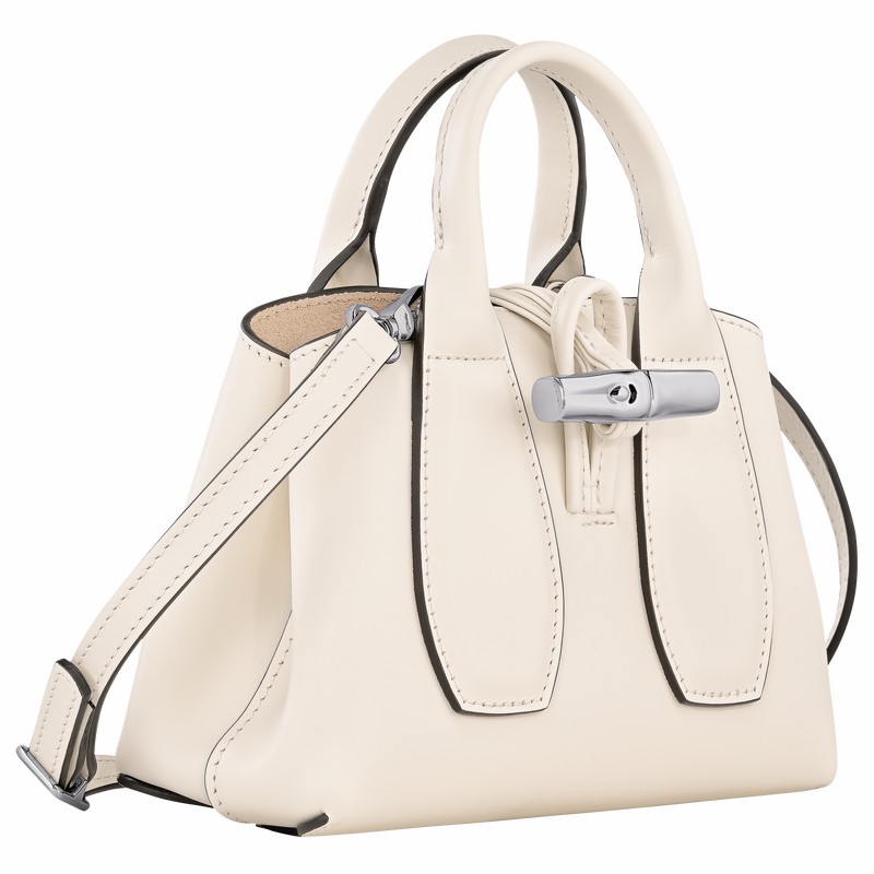 Longchamp Le Roseau XS Handtas Dames Wit Uitverkoop | 10057HCL037