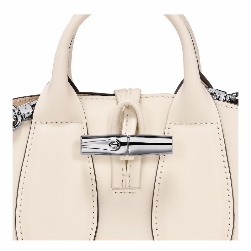 Longchamp Le Roseau XS Handtas Dames Wit Uitverkoop | 10057HCL037